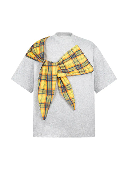 Street Style Plaid T-shirt-S959