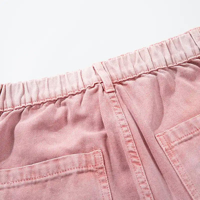 Vaqueros Desgastados Rosa con Doble Rodilla-S1219