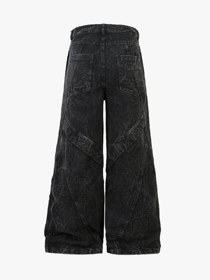 Modern Street Five Button Denim Pants-S1065