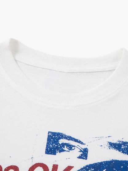 Urban Letter Print T-Shirt-S1083