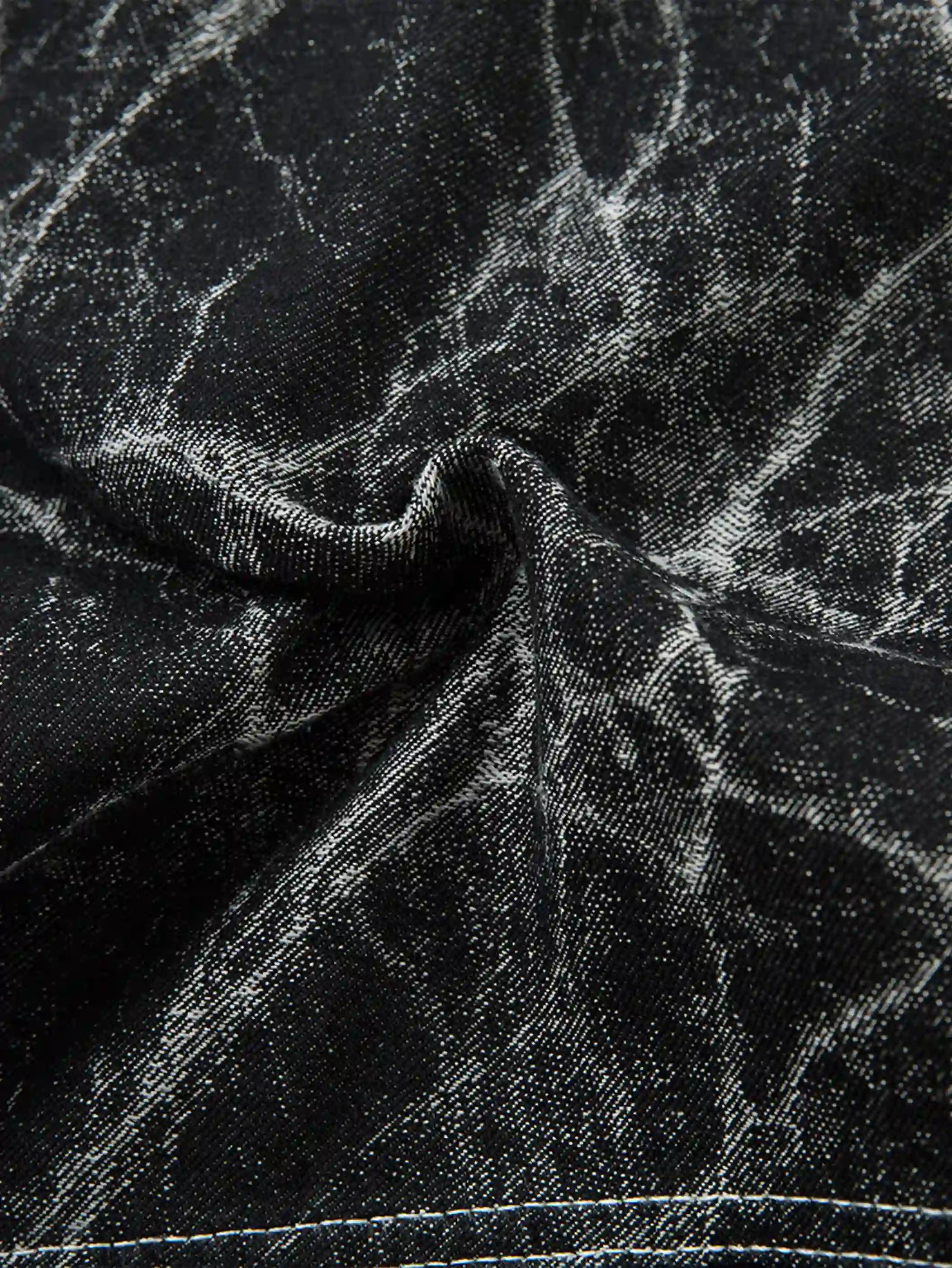 Cracked Dye Denim Pants-S1064