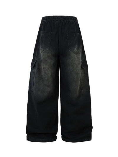 Street Casual Washed Pants-S1067