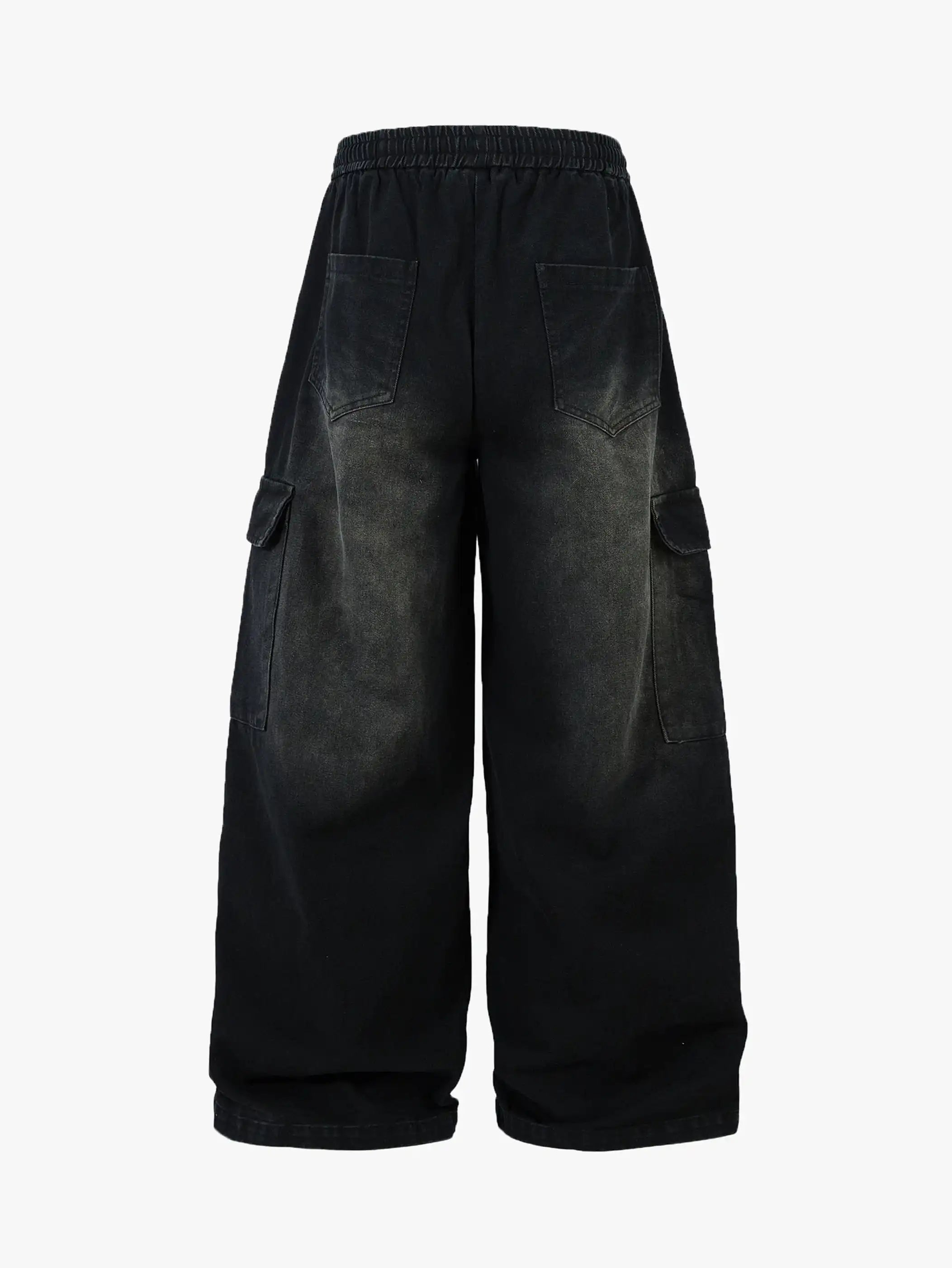 Street Casual Washed Pants-S1067