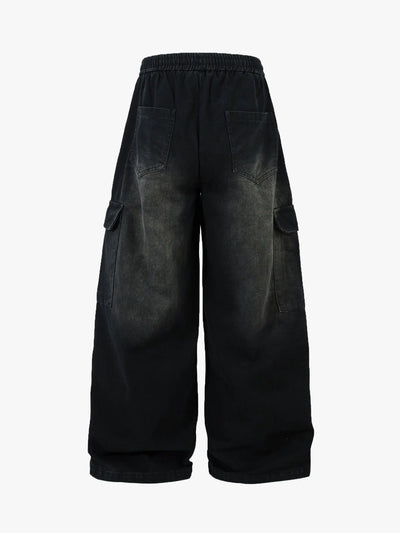 Street Casual Washed Pants-S1067
