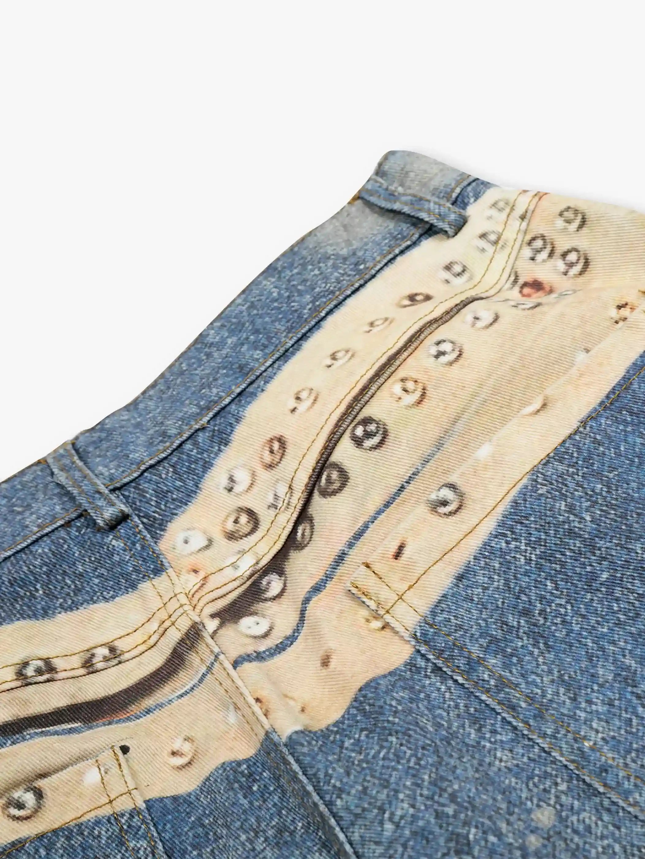 Rusted Street Wasteland Straight Jeans-S1080