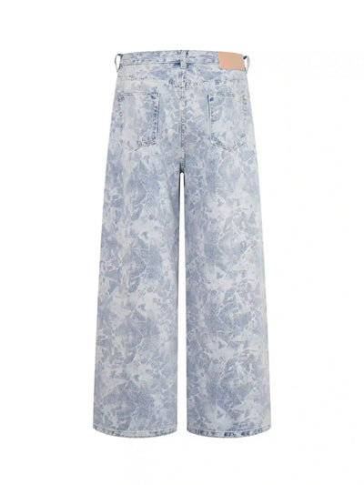Jeans desgastados efecto mármol-S1217