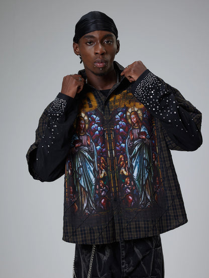 God Bless the Saints – Stained Glass Shirt-158