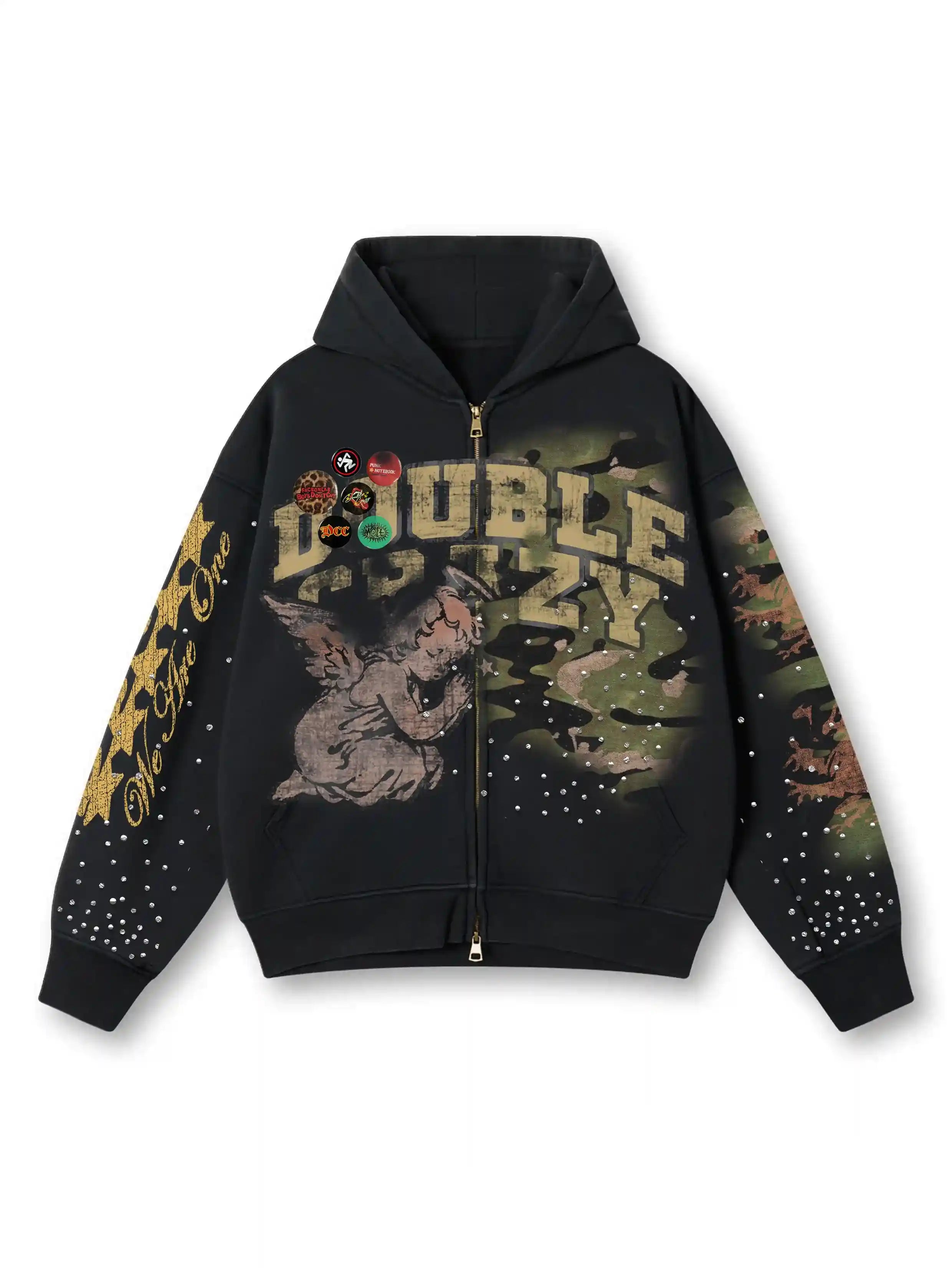 Royal Angel Zip Hoodie-415