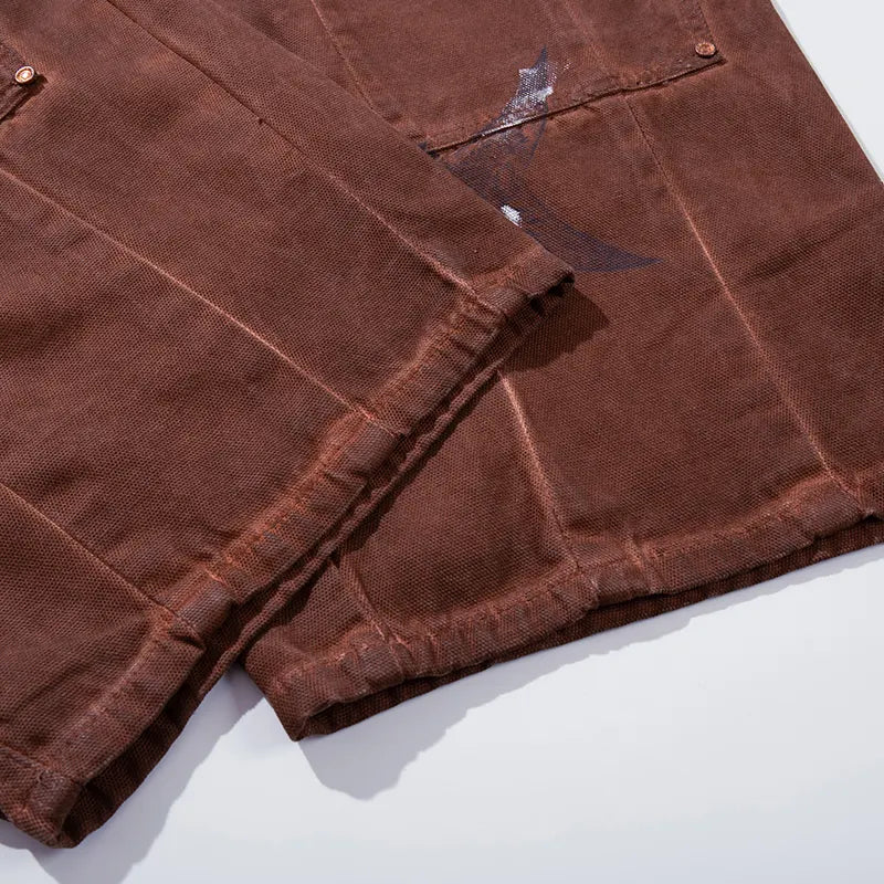 Grunge Washed Bird Baggy Carpenters-S1236