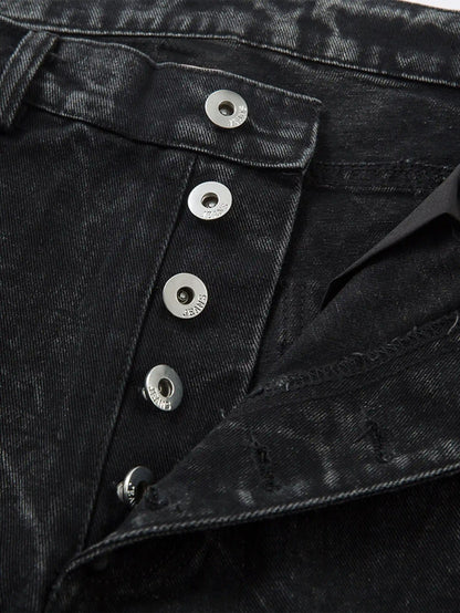 Modern Street Five Button Denim Pants-S1065