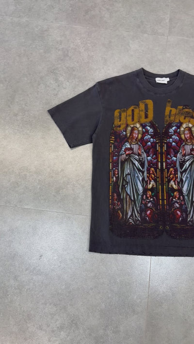 God Bless the Saints – Stained Glass T-shirt-158