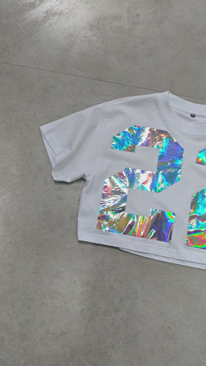 Shiny 22 Iridescent Graphic Tee-286