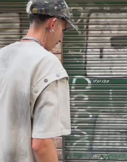 Number 7 Metal Ring T-shirt-S1009