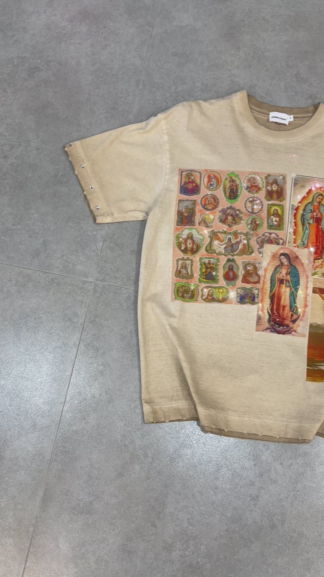 Holy Card Collage T-shirt-173