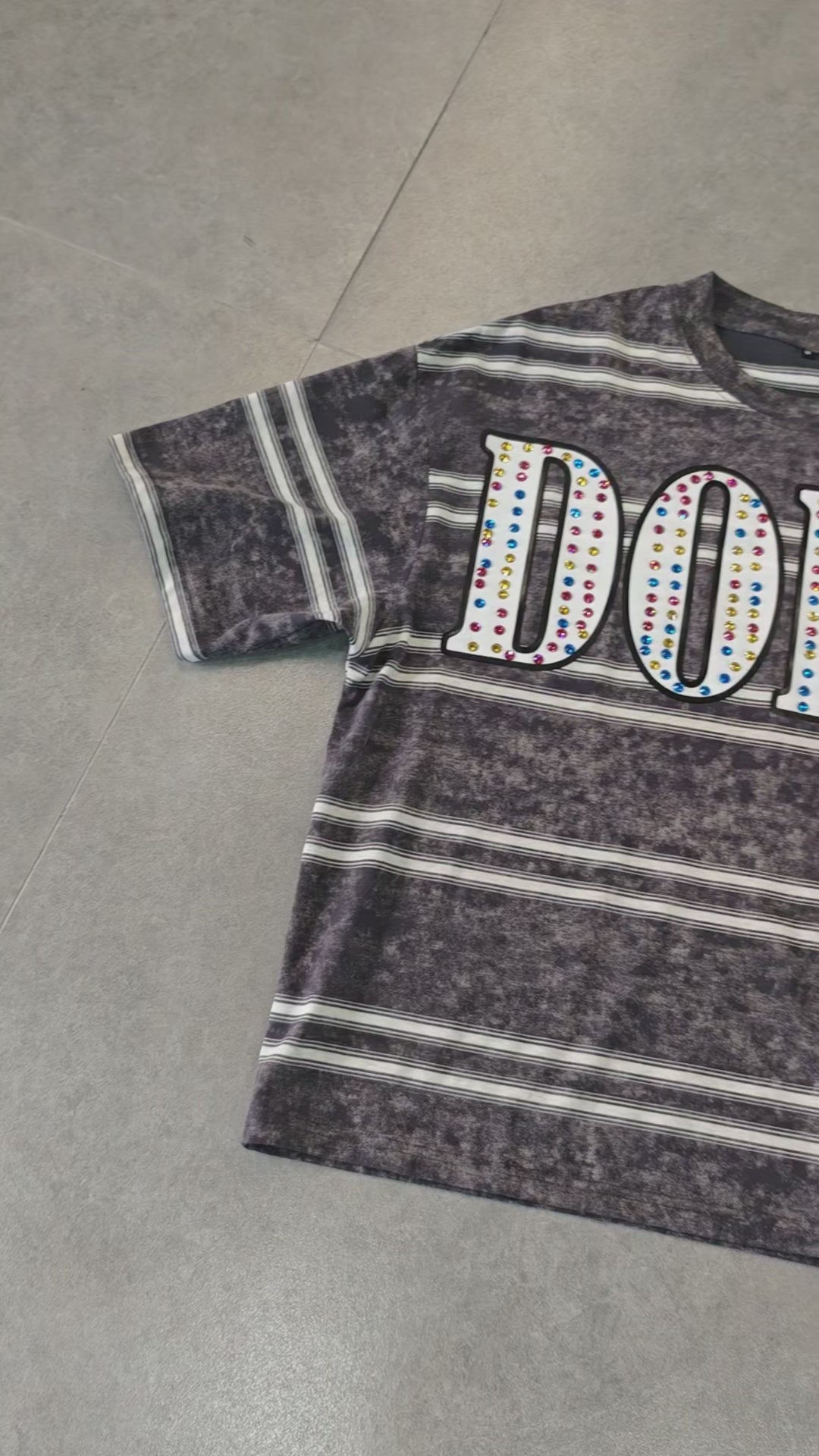 Load video: Cool Stripes DOPE T-shirt-217