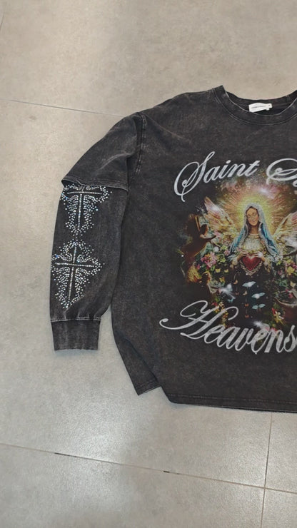 Heavensent Angel Awakening Long Sleeve T-shirt-156B