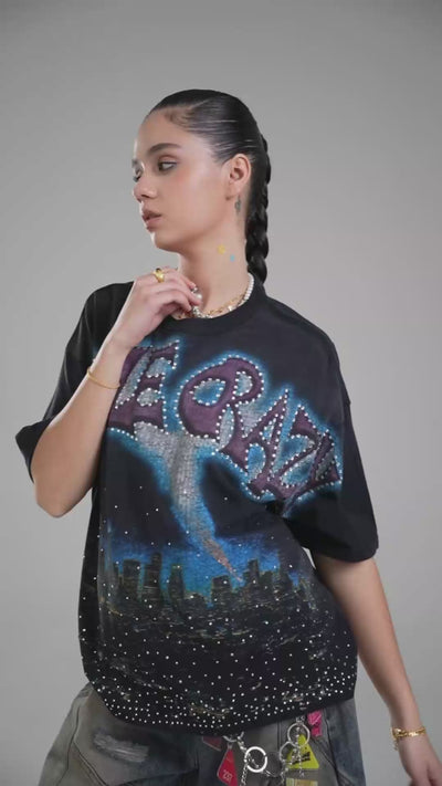 Camiseta Iced Out Boxy L.A. Skyline-435